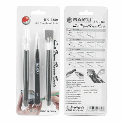 BAKU Solder Slurry Removal Scraper Tweezers Set, BK - 7280 - ORIWHIZ