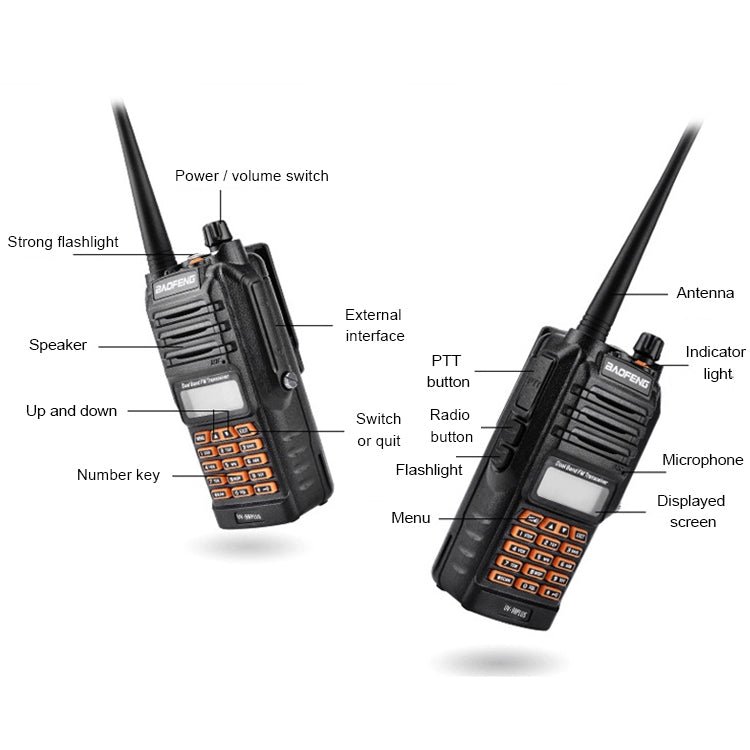 BaoFeng BF - UV9R Plus 10W Waterproof Dual Band Radio Handheld Antenna Walkie Talkie, EU Plug, BF - UV9Rplus EU Plug - ORIWHIZBAOFENGConsumer ElectronicsHandheld Walkie Talkie