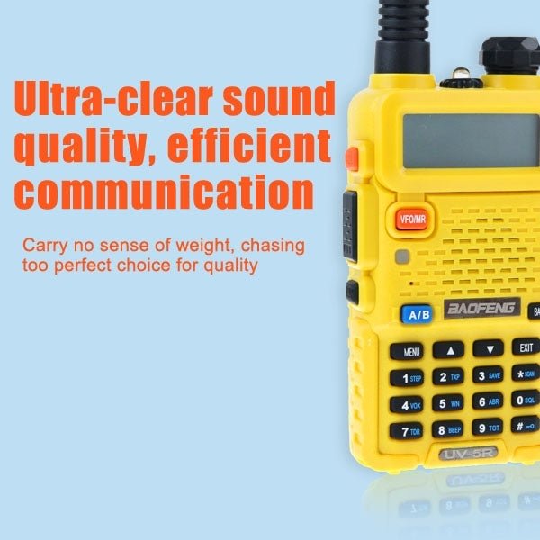BAOFENG UV - 5R Professional Dual Band Transceiver FM Two Way Radio Walkie Talkie Transmitter - ORIWHIZBAOFENGConsumer ElectronicsHandheld Walkie Talkie
