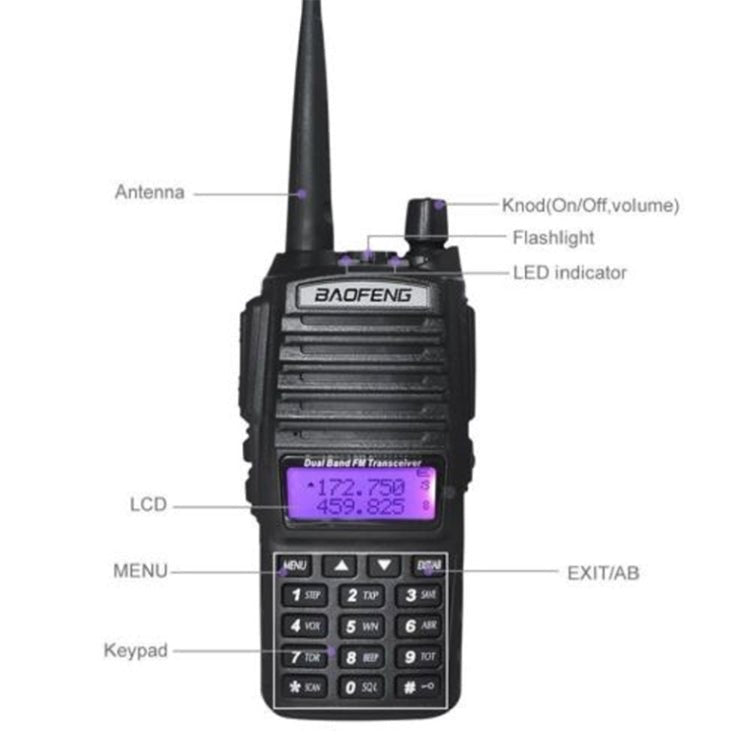 BaoFeng UV - 82 5W Dual Band Two - Way Radio FM VHF UHF Handheld Walkie Talkie, UV - 82 - ORIWHIZBAOFENGConsumer ElectronicsHandheld Walkie Talkie