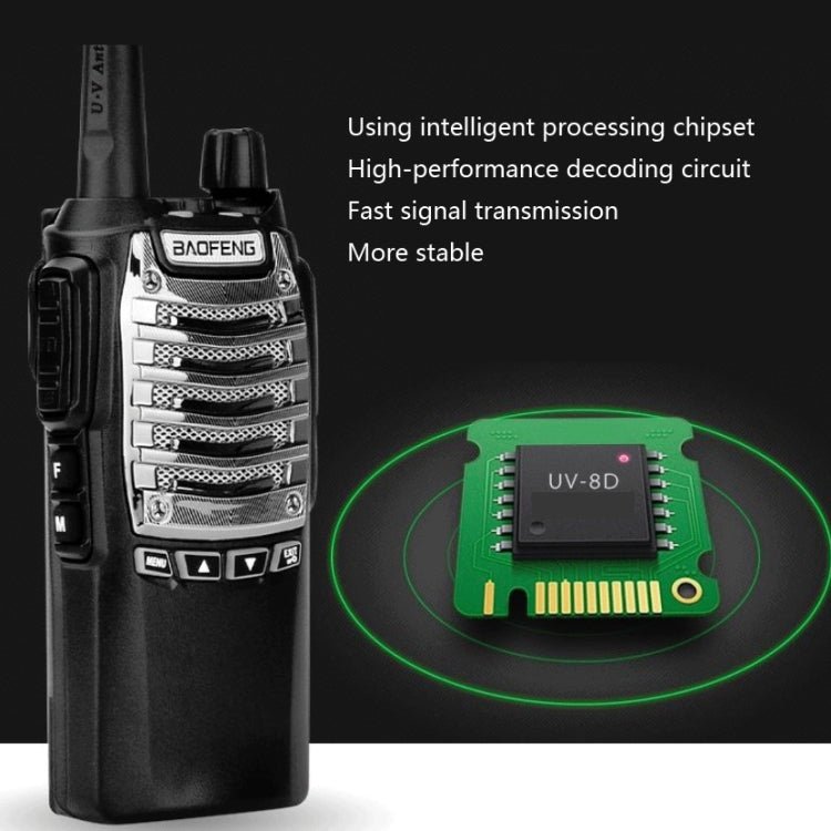 Baofeng UV - 8D 8W High - power Dual - transmit Button Multifunctional Walkie - talkie, AU Plug, EU Plug, US Plug, UK Plug - ORIWHIZBaofengConsumer ElectronicsHandheld Walkie Talkie