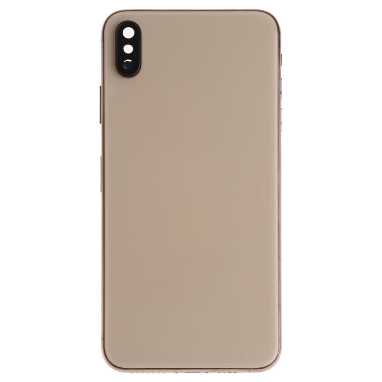 Battery Back Cover Assembly (with Side Keys & Speaker Ringer Buzzer & Motor & Camera Lens & Card Tray & Power Button + Volume Button + Charging Port + Signal Flex Cable & Wireless Charging Module) for iPhone XS, For iPhone XS (Full Assembly) - ORIWHIZ