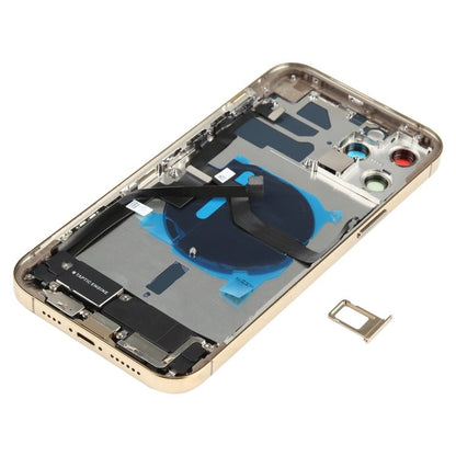 Battery Back Cover Assembly (with Side Keys & Speaker Ringer Buzzer & Motor & Camera Lens & Card Tray & Power Button + Volume Button + Charging Port & Wireless Charging Module) for iPhone 12 Pro Max, For iPhone 12 Pro Max(Assembly) - ORIWHIZ