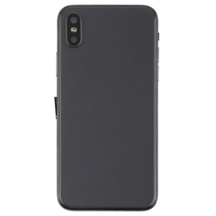 Battery Back Cover Assembly with Side Keys & Vibrator & Speaker Ringer Buzzer & Power Button + Volume Button Flex Cable & Card Tray & Battery Adhesive for iPhone X, For iPhone X - ORIWHIZ