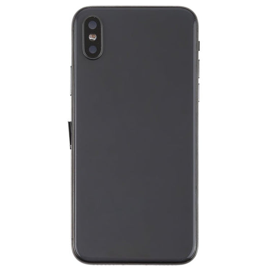 Battery Back Cover Assembly with Side Keys & Vibrator & Speaker Ringer Buzzer & Power Button + Volume Button Flex Cable & Card Tray & Battery Adhesive for iPhone X, For iPhone X - ORIWHIZ