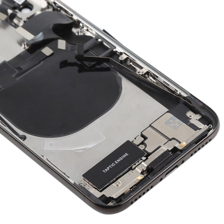 Battery Back Cover Assembly with Side Keys & Vibrator & Speaker Ringer Buzzer & Power Button + Volume Button Flex Cable & Card Tray & Battery Adhesive for iPhone X, For iPhone X - ORIWHIZ