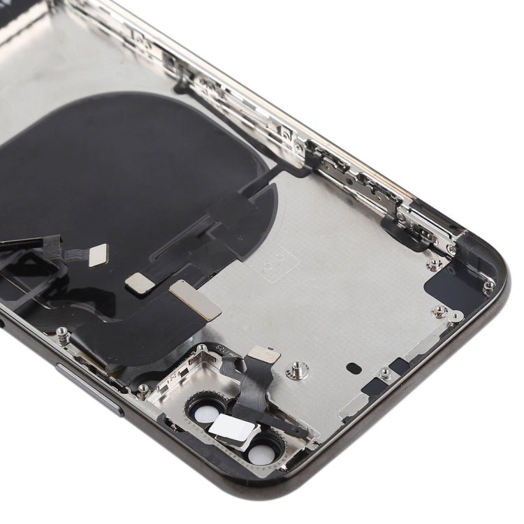 Battery Back Cover Assembly with Side Keys & Vibrator & Speaker Ringer Buzzer & Power Button + Volume Button Flex Cable & Card Tray & Battery Adhesive for iPhone X, For iPhone X - ORIWHIZ
