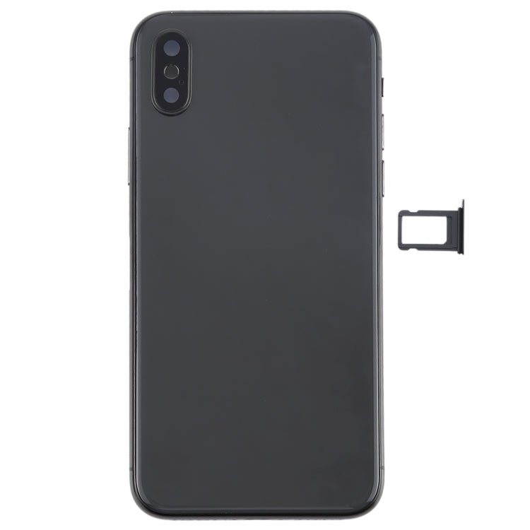 Battery Back Cover Assembly with Side Keys & Wireless Charging Module & Volume Button Flex Cable & Card Tray for iPhone X, For iPhone X (Charging Module), For iPhone X (Full Assembly) - ORIWHIZ