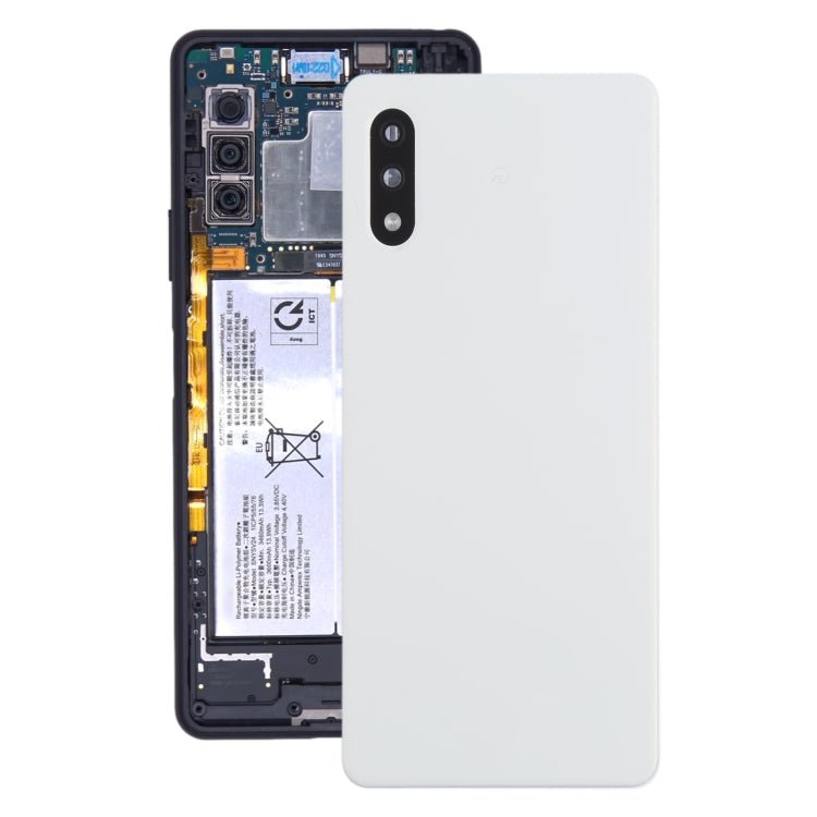 Battery Back Cover with Camera Lens Cover for Sony Xperia Ace II SO - 41B, For Sony Xperia Ace II - ORIWHIZ