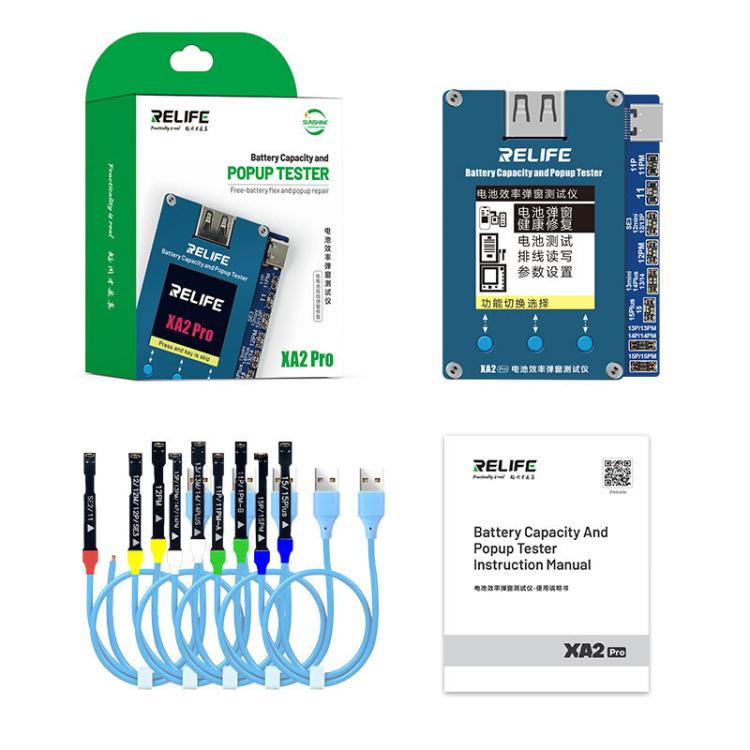 Battery Health Rate Tester No External Cable Battery Efficiency Popup Tester, RELIFE XA2 Pro - ORIWHIZ