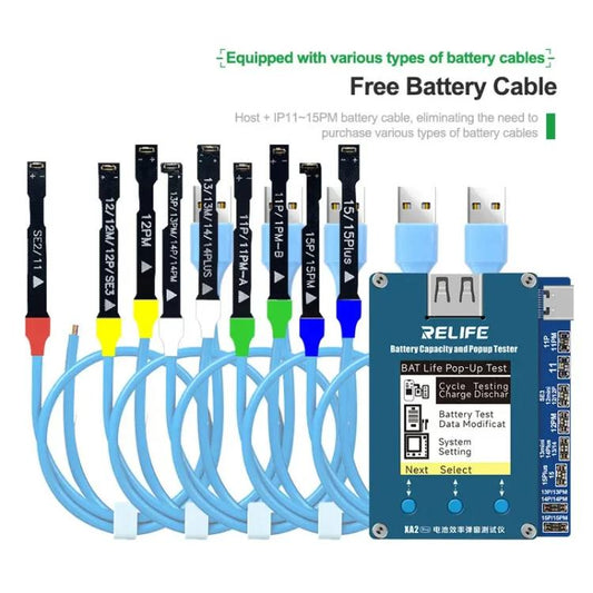 Battery Health Rate Tester No External Cable Battery Efficiency Popup Tester, RELIFE XA2 Pro - ORIWHIZ