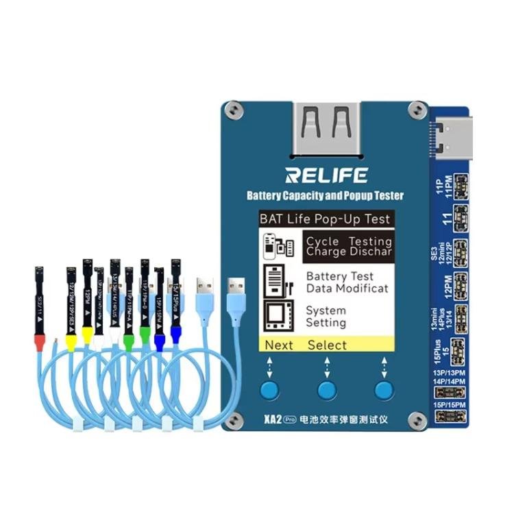 Battery Health Rate Tester No External Cable Battery Efficiency Popup Tester, RELIFE XA2 Pro - ORIWHIZ