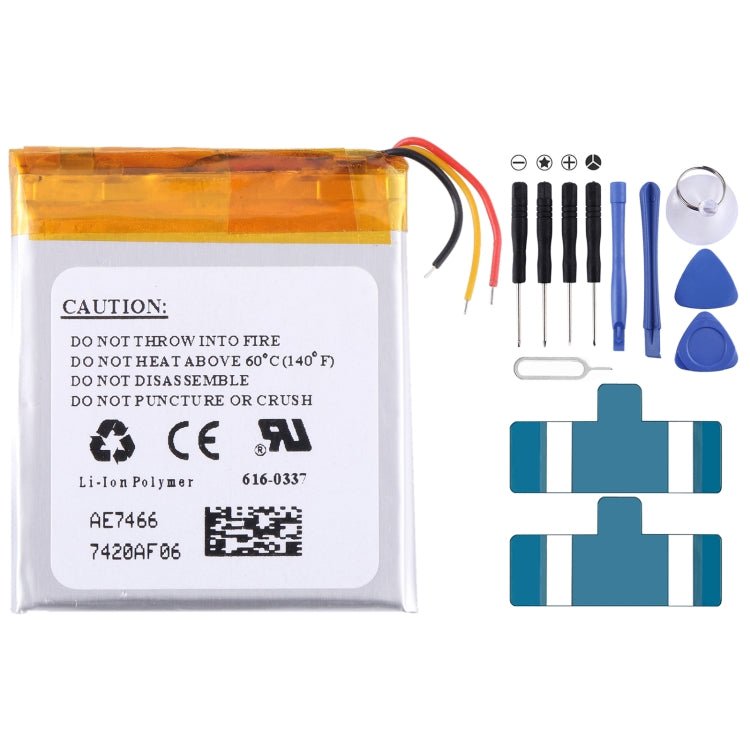 Battery Replacement, For iPod Nano 3 3G/Generation 3TH, For iPod Vied 30GB, For iPod Mini 4GB Generation, For iPod 3 3G 3rd Generation A1040, For iPod 5th Video 160GB, For iPod 5th Video 60GB/80GB - ORIWHIZ