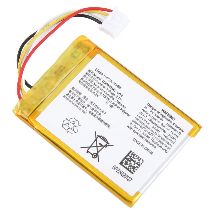 Battery Replacement, For JBL Go 3 GSP383562 G03 750mAh - ORIWHIZ