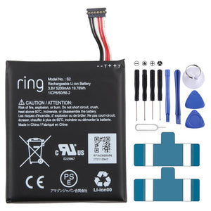 Battery Replacement, For Ring Video Doorbell Ring S2 5200mAh - ORIWHIZ