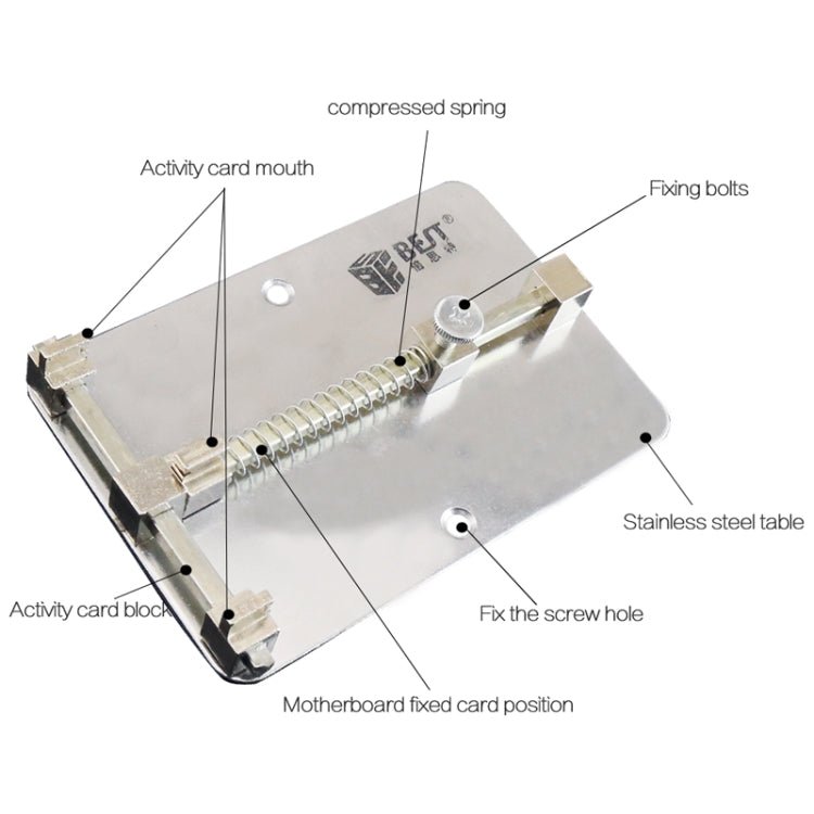 BEST - 001 Stainless Steel Circuit Boards Repair Tool Cell Phone PCB Repair Holder Fixtures, BEST - 001 - ORIWHIZ