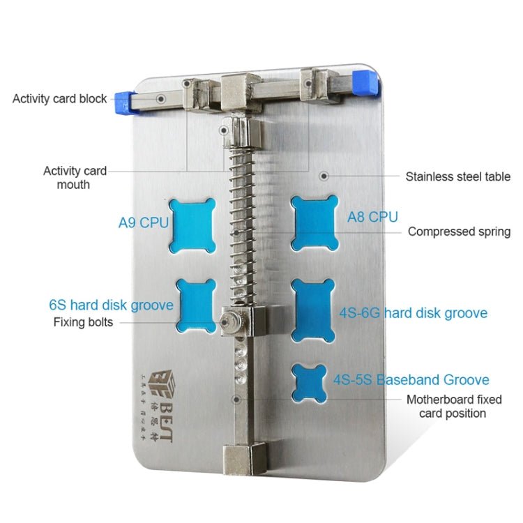 BEST - 001D Stainless Steel Circuit Board Soldering Desoldering PCB Repair Holder Fixtures Mobile Phone Repairing Tool, BEST - 001D - ORIWHIZ