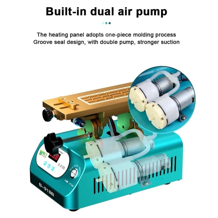 BEST B - 918B 7 inch Multi - function Mobile Phone Screen Rotary Separator, US Plug, EU Plug - ORIWHIZ
