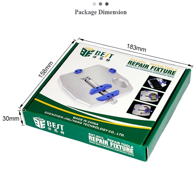 BEST BST - 001L Aluminum Alloy Universal Motherboard PCB IC Chip Holder Fixture, BEST BST - 001L - ORIWHIZ