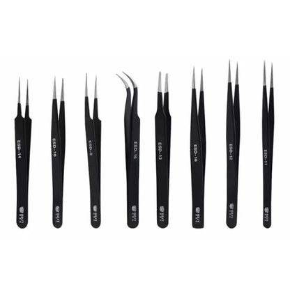 BEST BST - 12 Precision Anti - static ESD Stainless Steel Tweezers, BST - 12 - ORIWHIZ