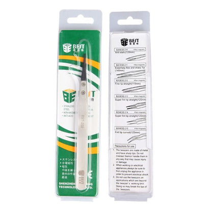 BEST BST - 259 Stainless Steel Snti Static Tweezer, BST - 259 - ORIWHIZ