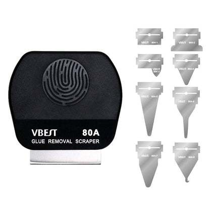 BEST VBST - 80A 8 in 1 Stainless Steel Multipurpose Magnetic Double - sided Glue Removal Scraper Set - ORIWHIZ