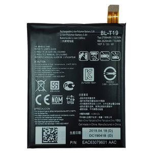 BL - T19 Li - ion Polymer Battery for LG Nexus 5X H791 H798 H790, For LG Nexus 5X - ORIWHIZ