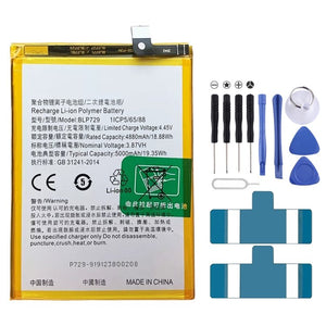 BLP855 4500 mAh Li - Polymer Battery Replacement For OPPO Reno6 Pro 5G / K9 Pro, BLP783, BLP781, BLP779, BLP789, BLP787, BLP797, BLP755 For OPPO K7x, BLP791, BLP811, BLP817, BLP863, BLP825, BLP855, BLP839, BLP819, BLP835, BLP805, BLP851, BLP831 - ORIWHIZ