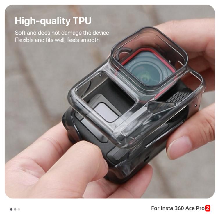 Body Soft TPU Protective Case with Lens Cover, For Insta360 Ace / Ace Pro / Pro 2, For Insta360 GO 3S - ORIWHIZDJI & Insta360 AccessoriesInsta360 Ace SeriesProtection & Cases