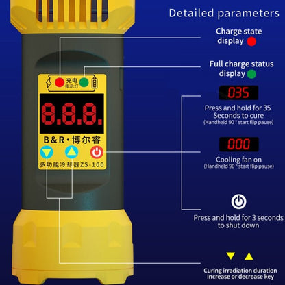 B&R ZS - 100 2 in 1 UV Curing Lamp + Fan Cooler Repair Tool, ZS - 100 - ORIWHIZ