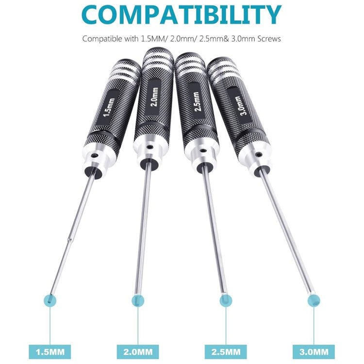 BRDRC 4 In 1 Drone Repair And Disassembly Tool Inner Hexagonal T6/T9 Screwdriver, 4 In 1 - ORIWHIZBRDRCDJI & Insta360 AccessoriesTools