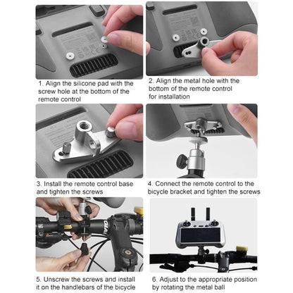 BRDRC Drone Remote Control Adapter Base Bicycle Holder, For DJI RC / RC 2 - ORIWHIZBRDRCDJI & Insta360 AccessoriesDJI Controller Accessories