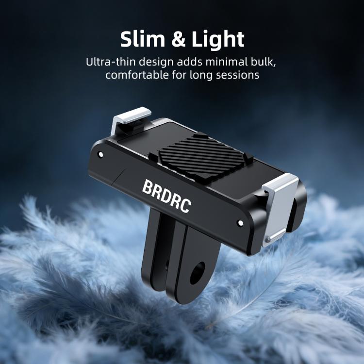 BRDRC For DJI Magnetic Quick - Release Base Two - Claw Stand Extension Accessory, For Osmo Action 6 / Nano, For Osmo Action 3 / 4 / 5 Pro / Osmo 360 - ORIWHIZBRDRCDJI & Insta360 AccessoriesMount & Holder
