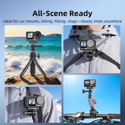BRDRC For DJI Magnetic Quick - Release Base Two - Claw Stand Extension Accessory, For Osmo Action 6 / Nano, For Osmo Action 3 / 4 / 5 Pro / Osmo 360 - ORIWHIZBRDRCDJI & Insta360 AccessoriesMount & Holder