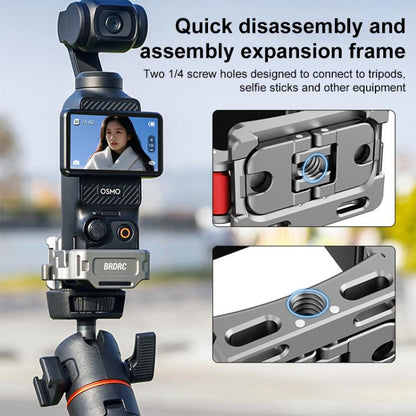 BRDRC Quick Assembly Multi - function Cold Shoe Extension Mount, For DJI Osmo Pocket 3 - ORIWHIZBRDRCDJI & Insta360 AccessoriesMount & Holder