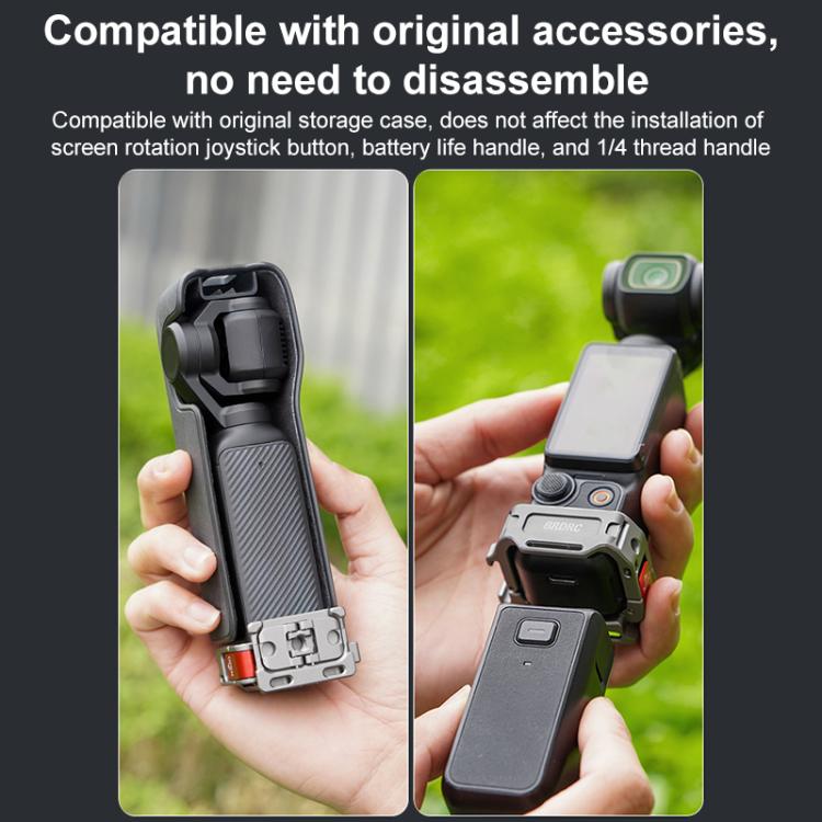 BRDRC Quick Assembly Multi - function Cold Shoe Extension Mount, For DJI Osmo Pocket 3 - ORIWHIZBRDRCDJI & Insta360 AccessoriesMount & Holder
