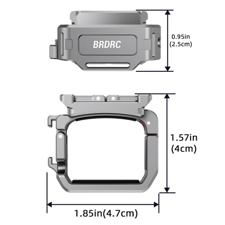 BRDRC Quick Assembly Multi - function Cold Shoe Extension Mount, For DJI Osmo Pocket 3 - ORIWHIZBRDRCDJI & Insta360 AccessoriesMount & Holder