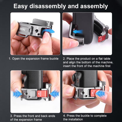 BRDRC Quick Assembly Multi - function Cold Shoe Extension Mount, For DJI Osmo Pocket 3 - ORIWHIZBRDRCDJI & Insta360 AccessoriesMount & Holder
