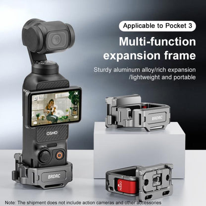 BRDRC Quick Assembly Multi - function Cold Shoe Extension Mount, For DJI Osmo Pocket 3 - ORIWHIZBRDRCDJI & Insta360 AccessoriesMount & Holder