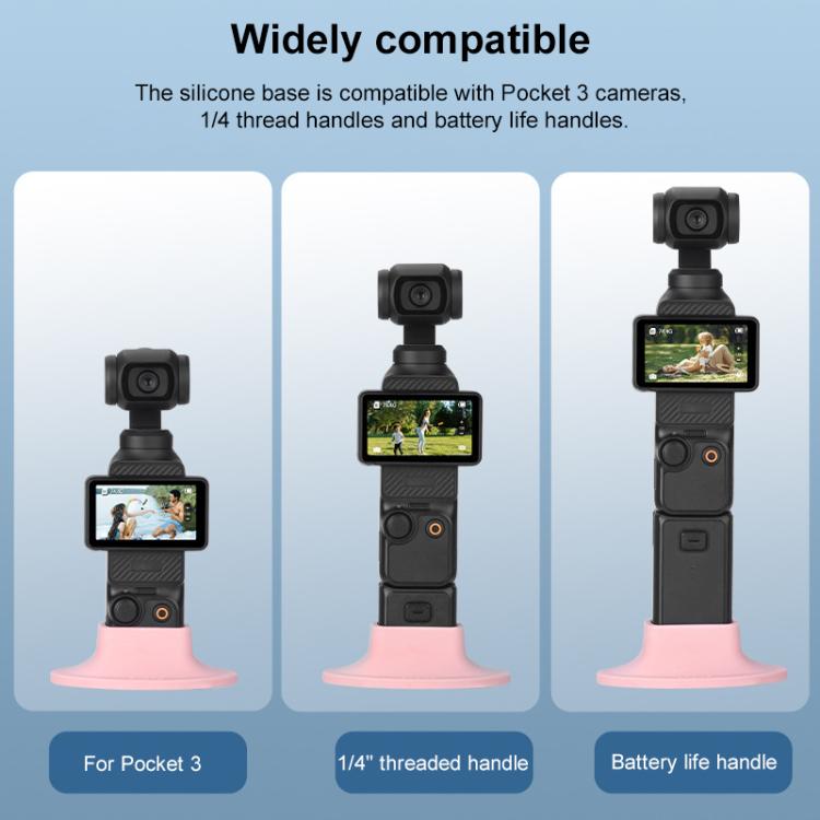 BRDRC Silicone Desktop Base Bracket, For DJI OSMO Pocket 3 - ORIWHIZBRDRCDJI & Insta360 AccessoriesMount & Holder
