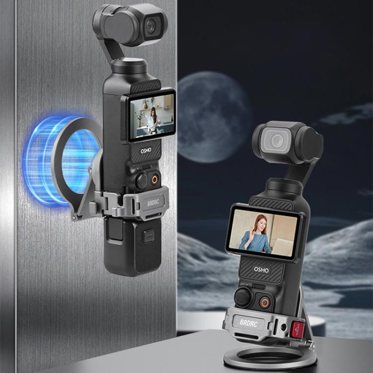 BRDRC Smartphone Teleprompter Stand Desktop Clamp Cold Shoe Extension Mount, Dark Grey - ORIWHIZBRDRCDJI & Insta360 AccessoriesMount & Holder