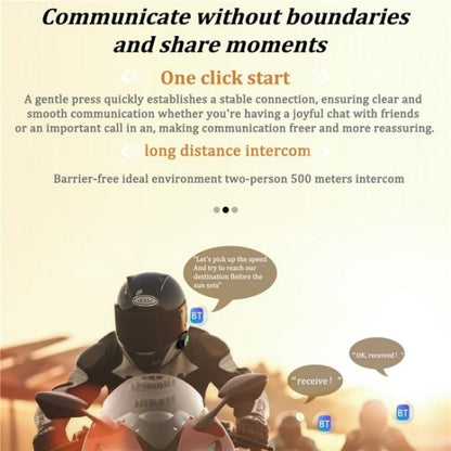 BT26 Outdoors Waterproof 500m Intercom Motorcycle Helmet Bluetooth Headset, BT26 - ORIWHIZConsumer ElectronicsMotorcycle Walkie TalkieWalkie Talkie