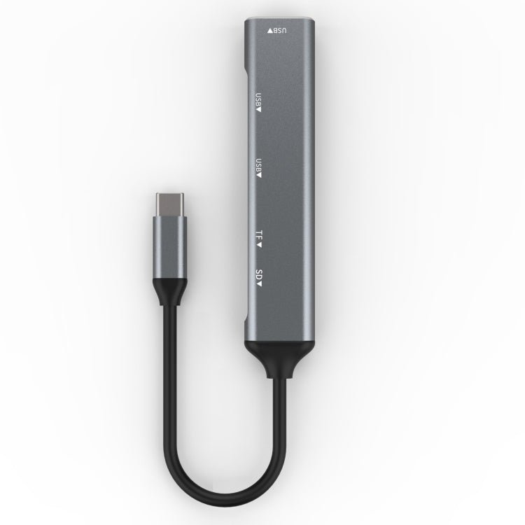 C - 805 5 in 1 USB - C / Type - C to 3 USB 3.0 + TF / SD Card Reader Adapter, C - 805 - ORIWHIZ