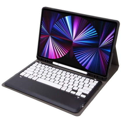C12B Detachable Pen Slot Bluetooth Keyboard Leather Tablet Case, For iPad Air 13 2025 / 2024 / Pro 12.9 inch 2021/2020/2018 - ORIWHIZApple AccessoriesiPad KeyboardiPad Keyboard For iPad Pro