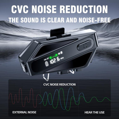 C6 IPX6 Waterproof LED Lighting Wireless Intercom Helmet Bluetooth Headset, Hard Mic, Soft Mic, Soft and Hard Mics - ORIWHIZConsumer ElectronicsMotorcycle Walkie TalkieWalkie Talkie