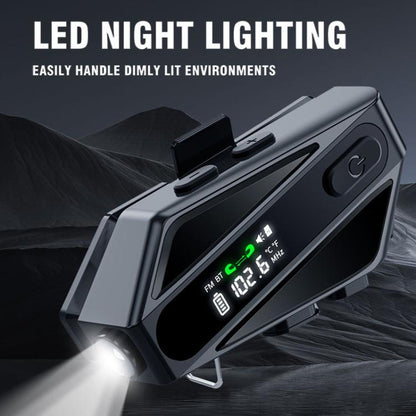 C6 IPX6 Waterproof LED Lighting Wireless Intercom Helmet Bluetooth Headset, Hard Mic, Soft Mic, Soft and Hard Mics - ORIWHIZConsumer ElectronicsMotorcycle Walkie TalkieWalkie Talkie