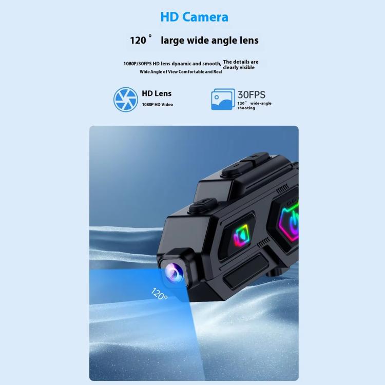C8Max Motorcycle Intercom Video Helmet Bluetooth Headset HD Video Recorder, Soft Mic, Hard Mic, Soft and Hard Mics - ORIWHIZConsumer ElectronicsMotorcycle Walkie TalkieWalkie Talkie