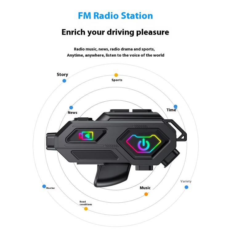 C8Max Motorcycle Intercom Video Helmet Bluetooth Headset HD Video Recorder, Soft Mic, Hard Mic, Soft and Hard Mics - ORIWHIZConsumer ElectronicsMotorcycle Walkie TalkieWalkie Talkie
