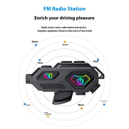 C8Max Motorcycle Intercom Video Helmet Bluetooth Headset HD Video Recorder, Soft Mic, Hard Mic, Soft and Hard Mics - ORIWHIZConsumer ElectronicsMotorcycle Walkie TalkieWalkie Talkie