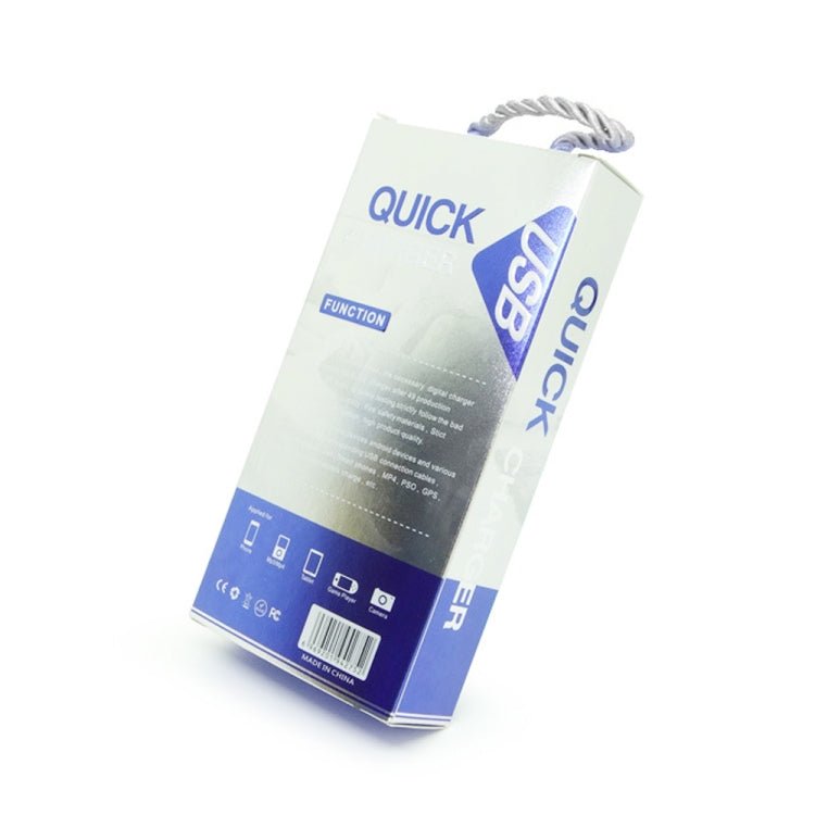 CA - 25 QC3.0 USB 3A Fast Charger with 1m USB to Type - C Data Cable, AU Plug, AU Plug + Type - C Cable - ORIWHIZ